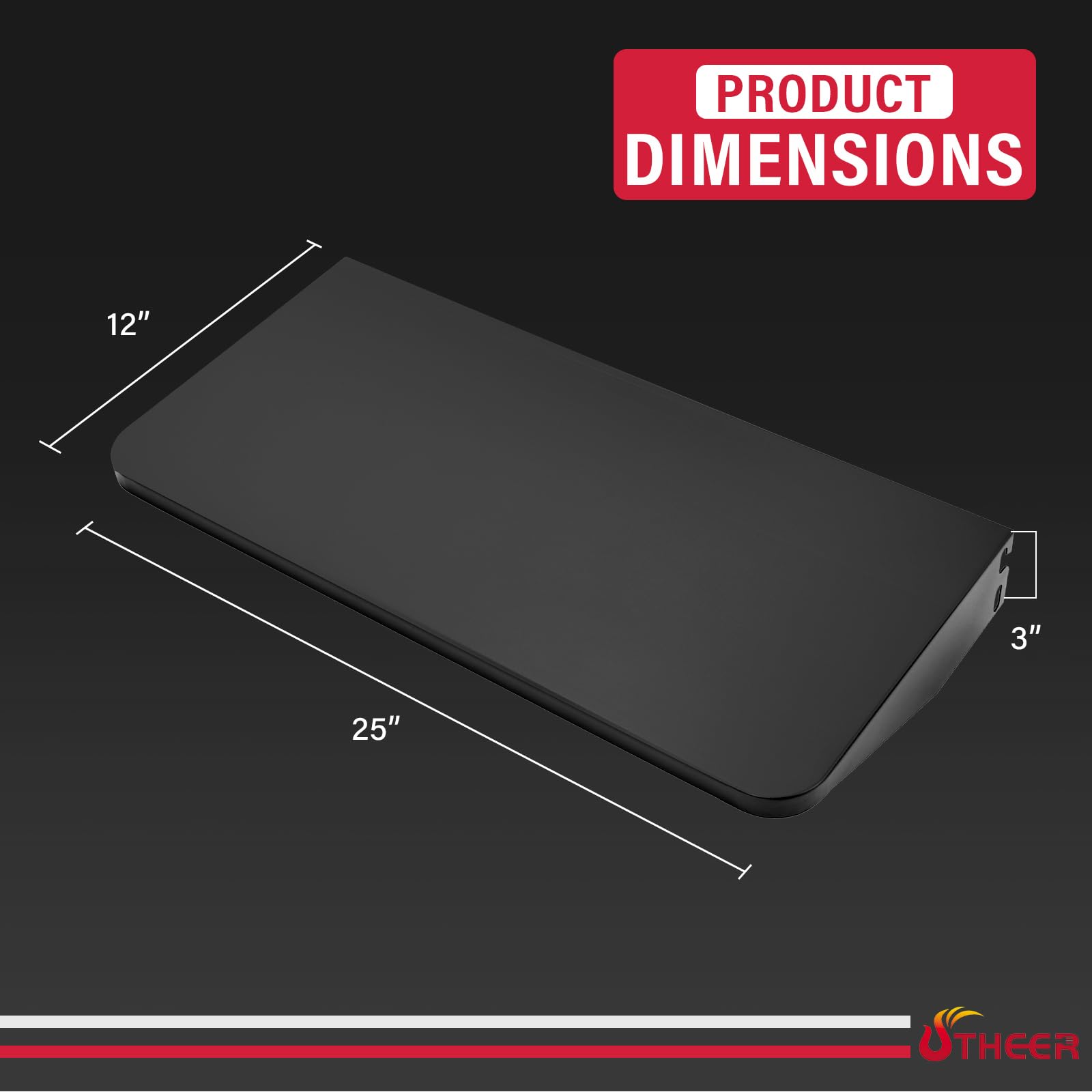 Utheer shelf powder-coated finish close-up for rust resistance
