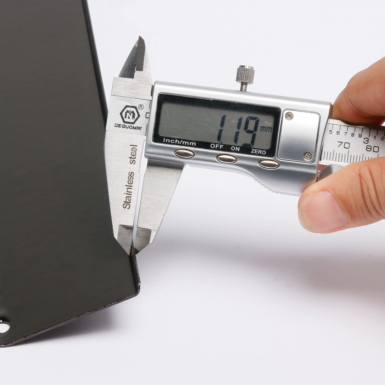 Utheer size comparison with ruler to confirm correct fit for Longhorn Combo models