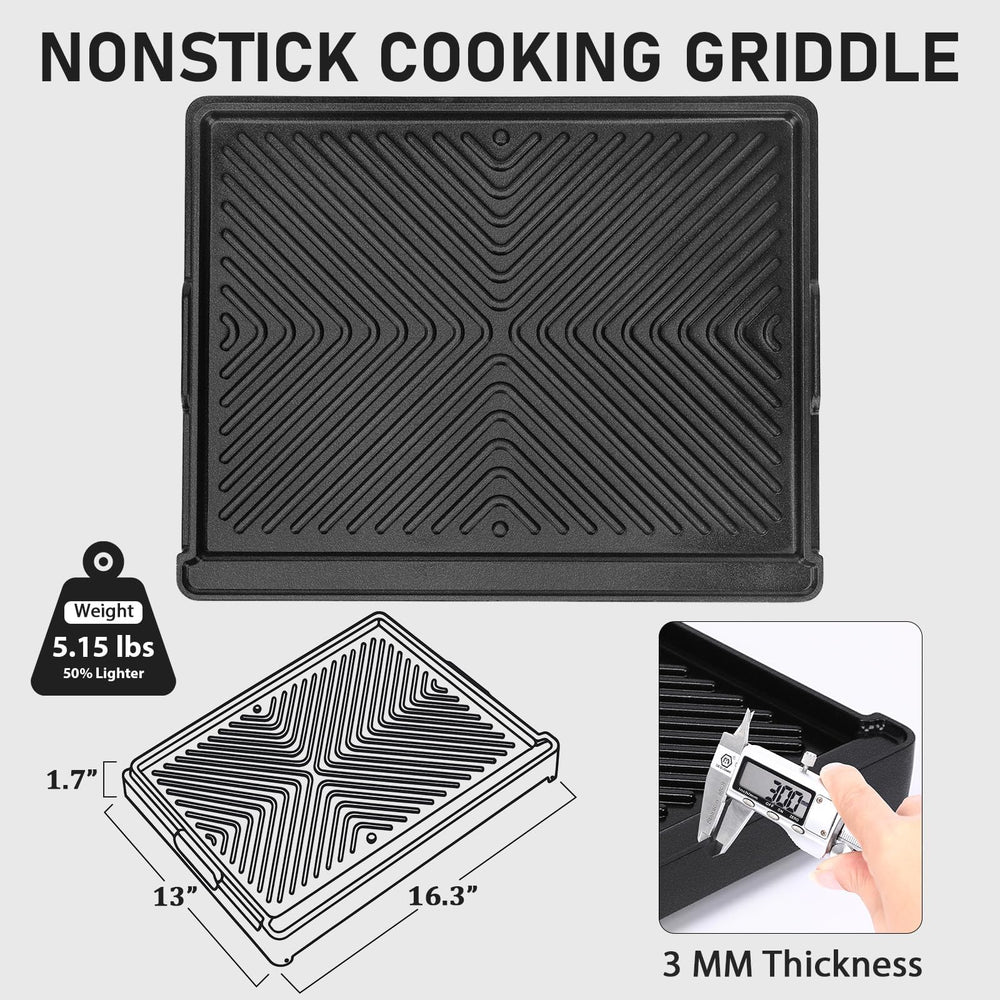Utheer smooth side close-up showing ceramic nonstick for easy low-oil cooking