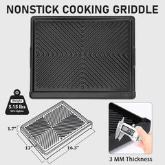 Utheer smooth side close-up showing ceramic nonstick for easy low-oil cooking