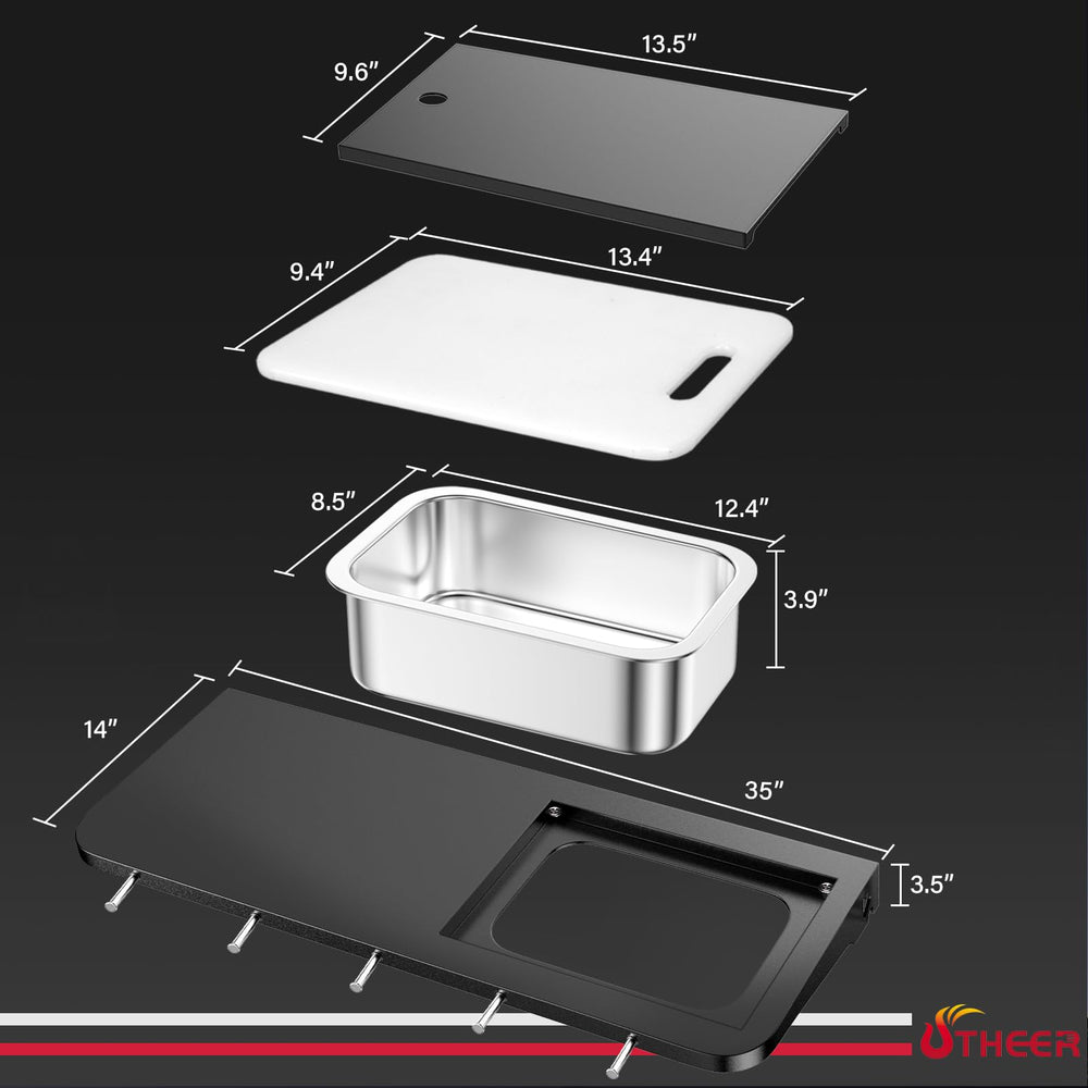 Utheer stainless basin closeup for easy marinating and quick cleaning benefit