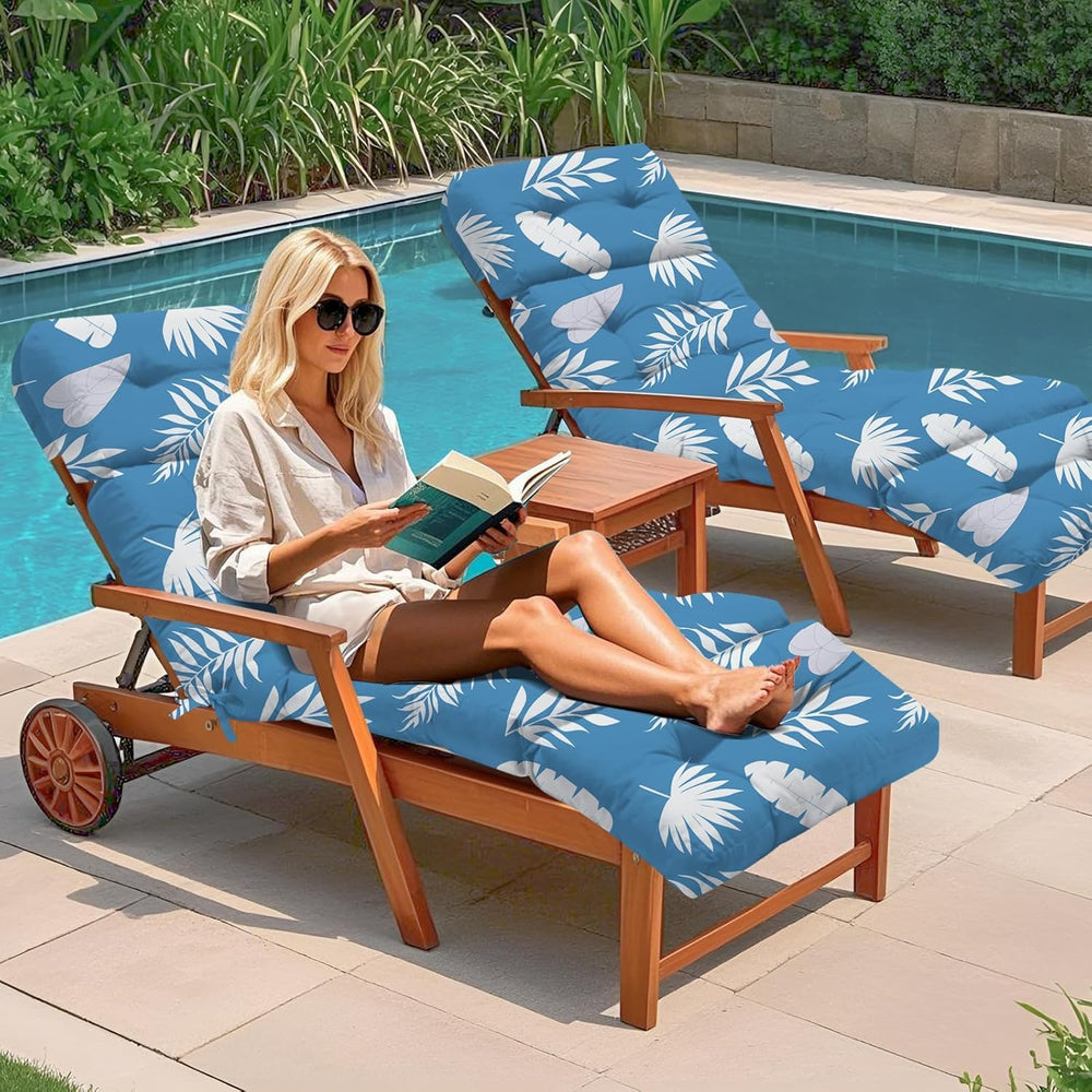 Uthem poolside lifestyle image showing weather-resistant comfort benefit