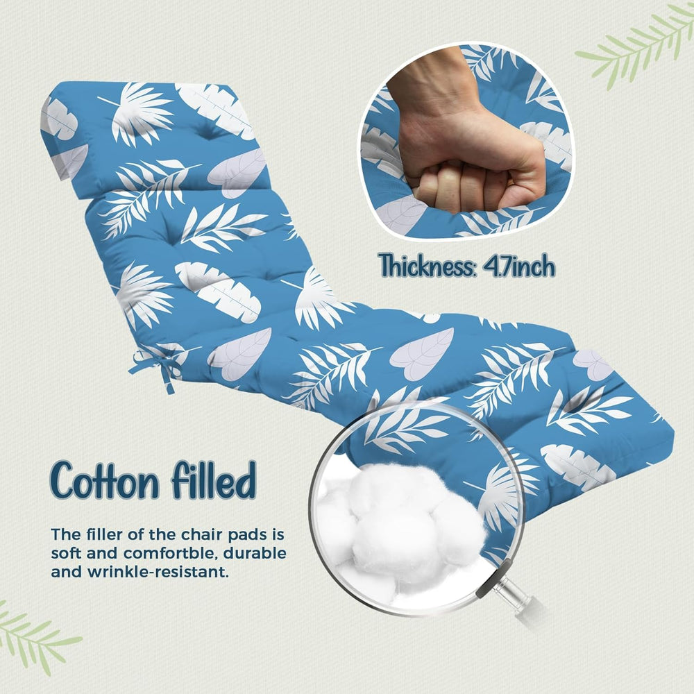Uthem cushion on chaise showing size scale and proper fit benefit