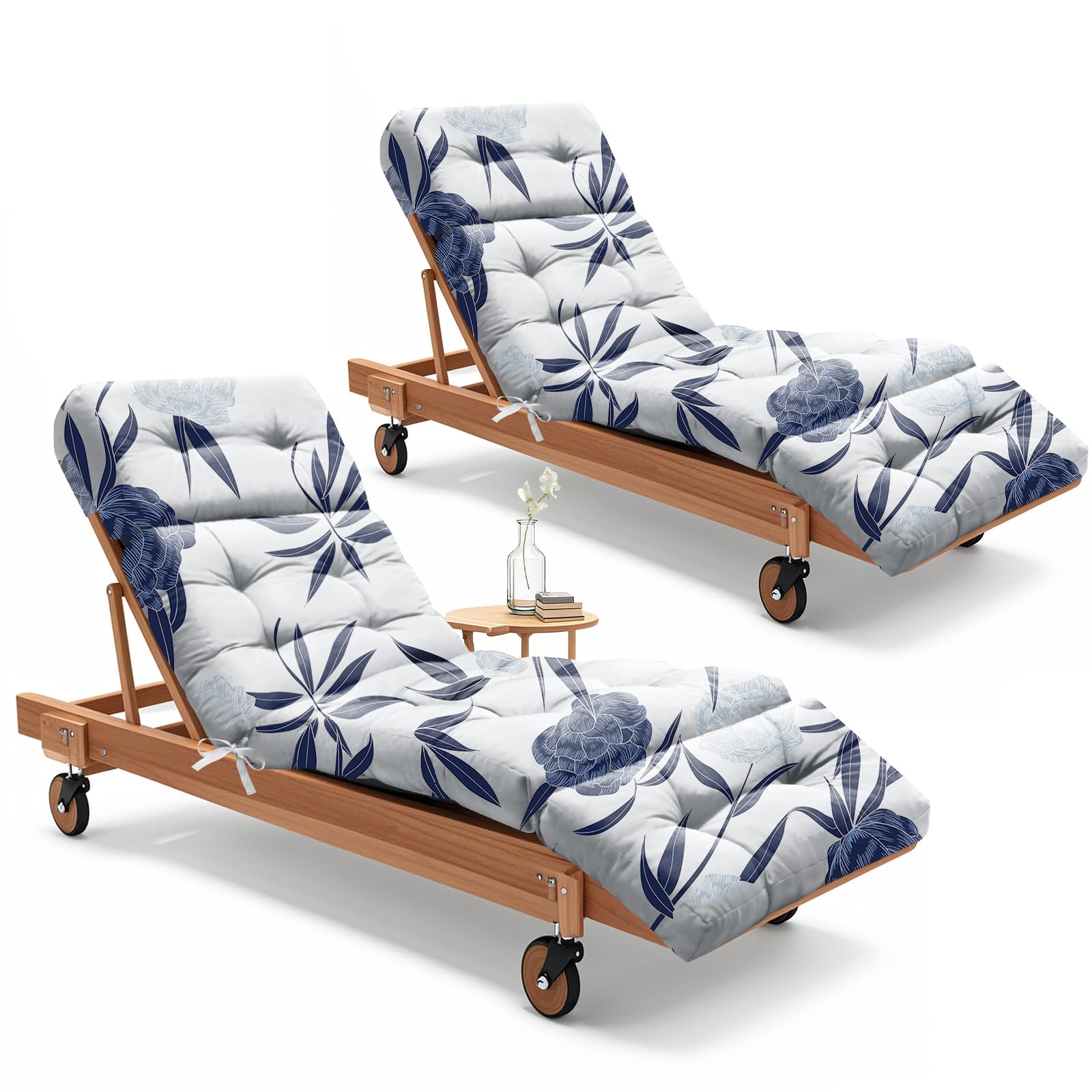 Uthem front view of cushion set showing size and durable cover, adds comfort