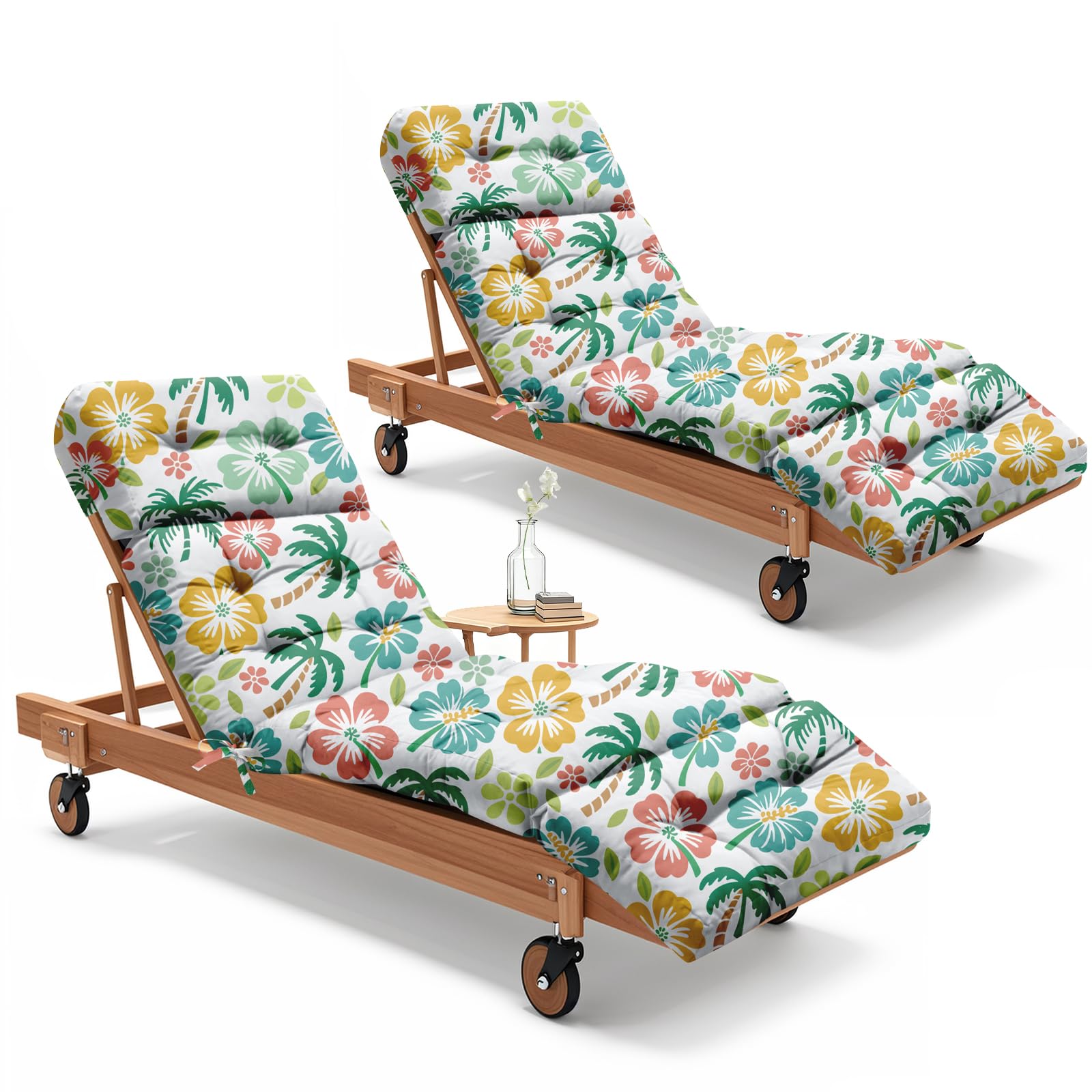 Uthem front view showing full cushion on chaise, enhances outdoor comfort