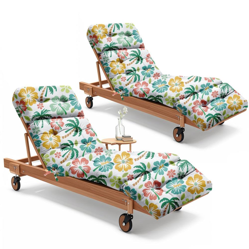 Uthem front view showing full cushion on chaise, enhances outdoor comfort