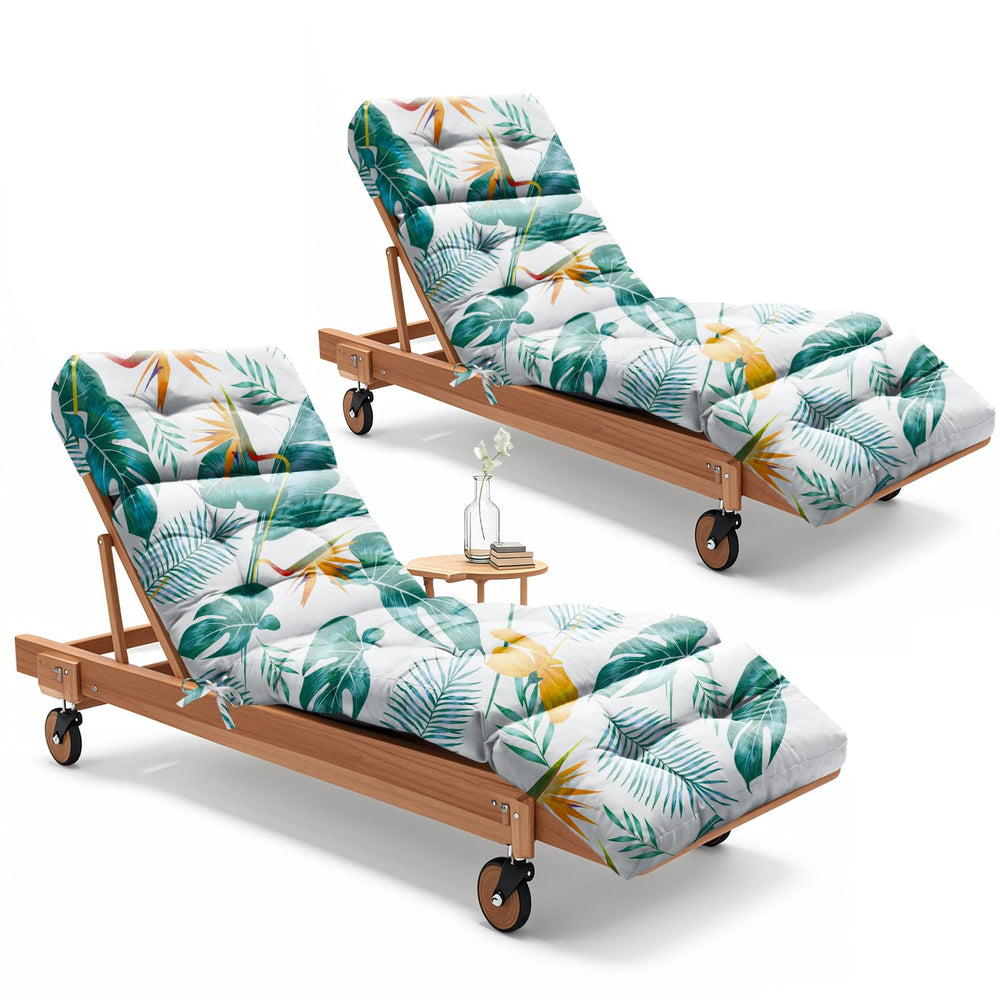 Uthem front view packaging showing two chaise cushions and tidy presentation