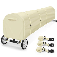 Uthem reel cover front view showing full protection and neat appearance