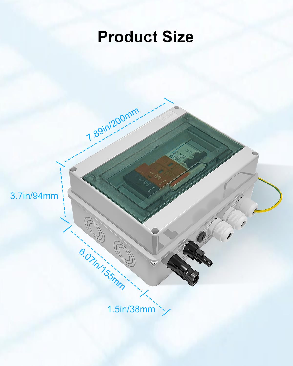 UTKFHT combiner box installed on rooftop demonstrating outdoor durability