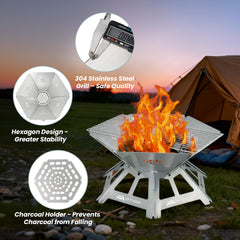 UTTOAREA hexagon frame detail highlighting reinforced stability benefit