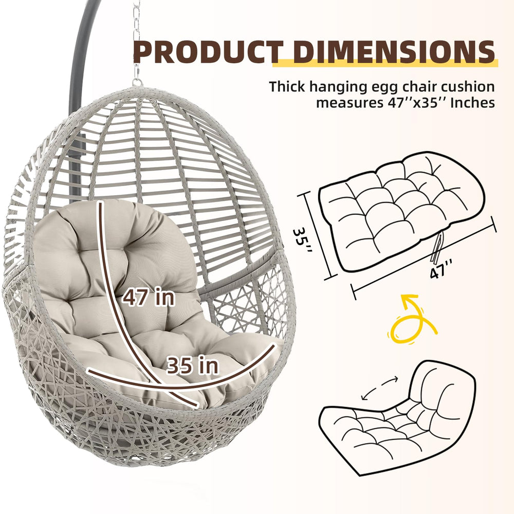 UUluhao cushion beside chair frame demonstrating correct size fit