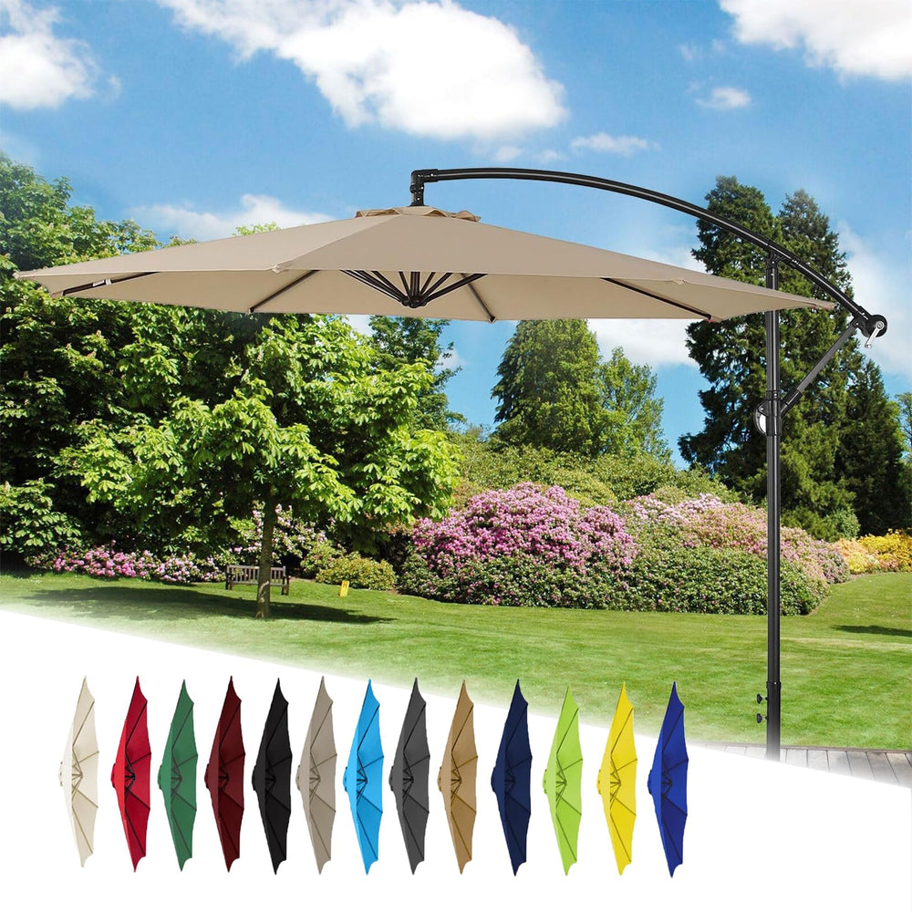 UUDQCD canopy next to patio table showing size scale and practical coverage