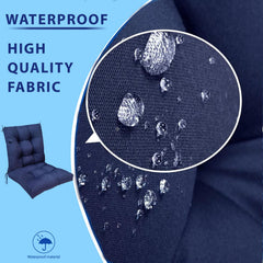 UUluhao back image showing six tie straps that secure cushion to chairs