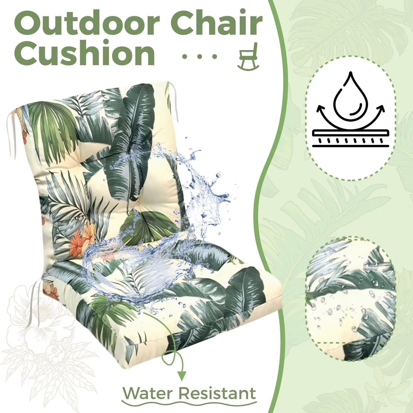 UUluhao on wicker dining chair showing improved seating comfort