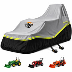 UUT front view cover on compact tractor showing full protection and weather resistance
