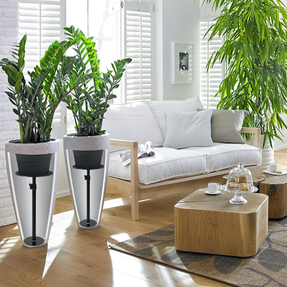 UYEDUJZ indoor planter display using riser for elevated, decorative plant presentation