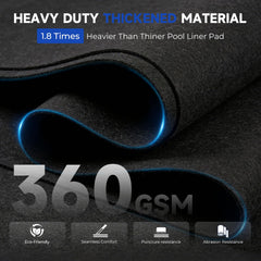 Uyittour close-up of 360G/M² texture illustrating puncture resistance