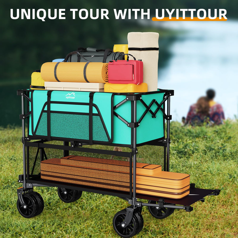 Uyittour scale comparison with sports gear showing large capacity