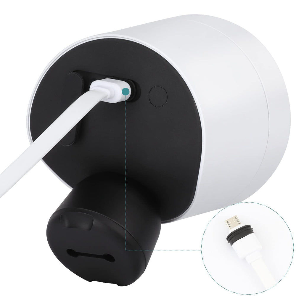 UYODM panel mounted beside SimpliSafe camera demonstrating continuous power benefit