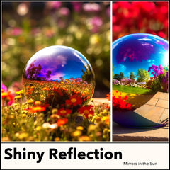 v2croft globe in pond setting creating dramatic water reflections