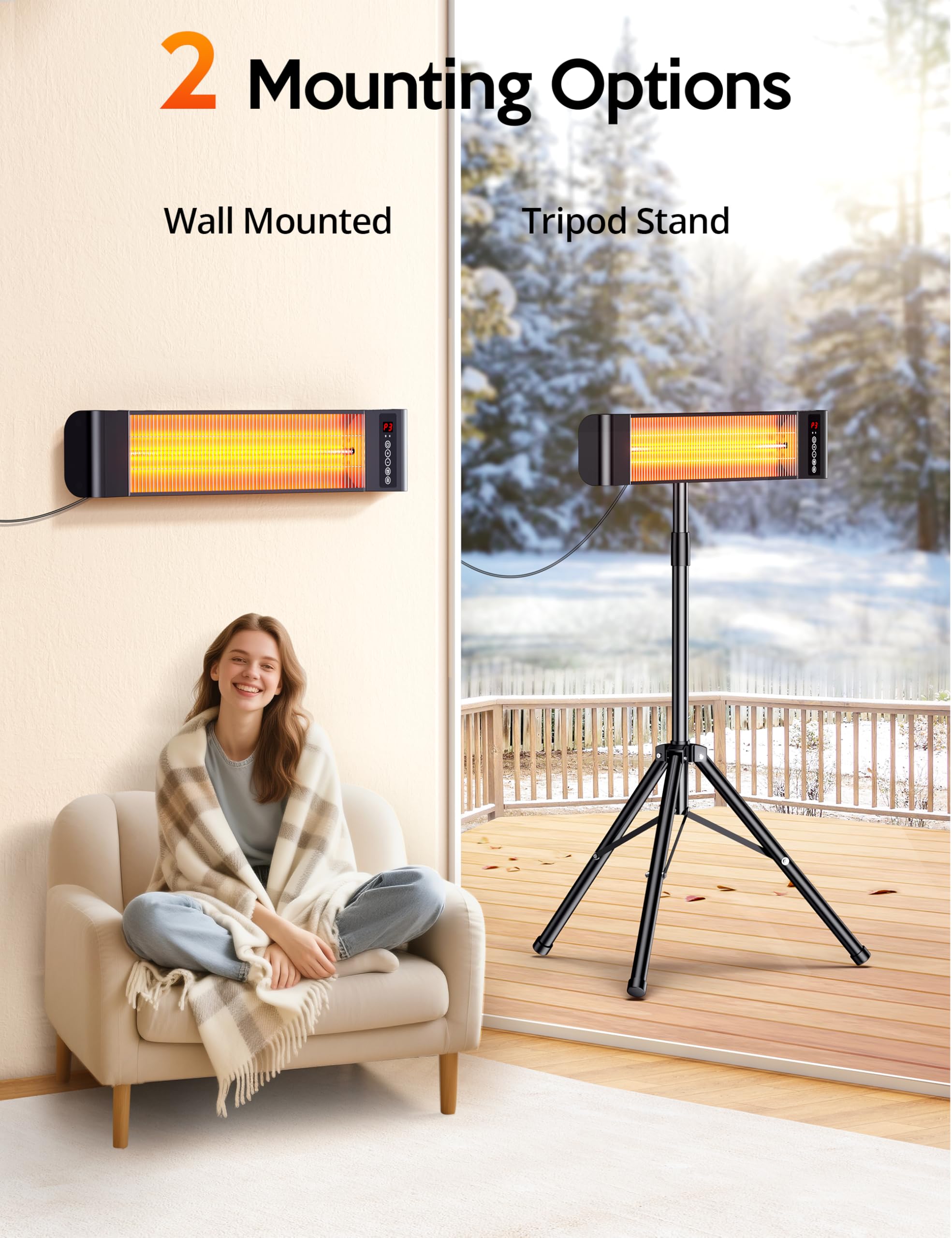 VAGKRI close-up of infrared heating element for efficient warmth