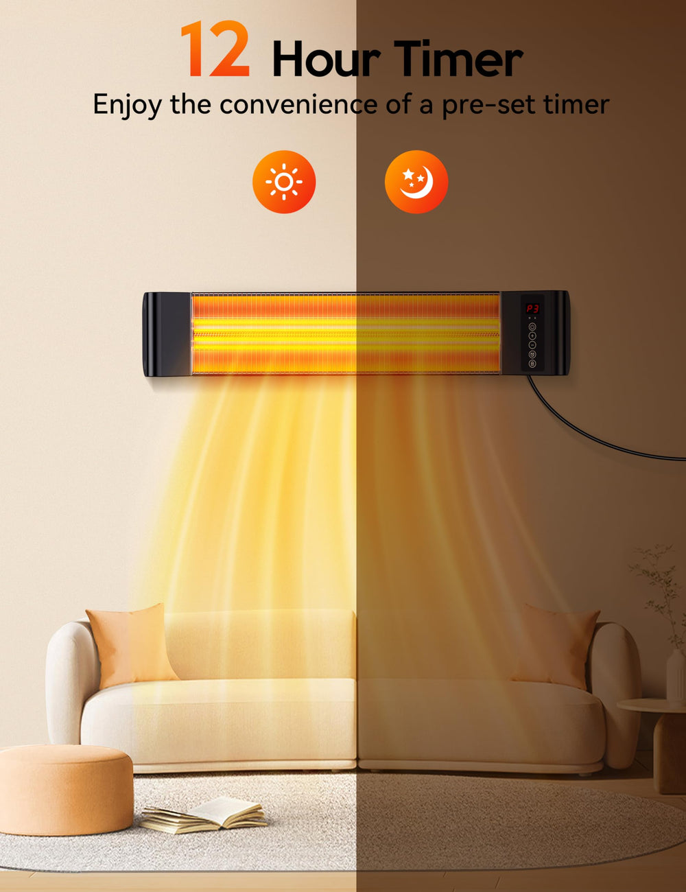 VAGKRI height adjustment detail highlighting tripod flexibility and targeted heat