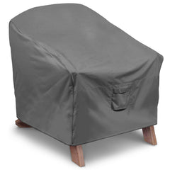 Vailge front view of cover showing full chair protection and weather resistance