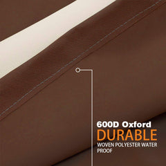 Vailge adjustable hem and toggle securing cover against wind