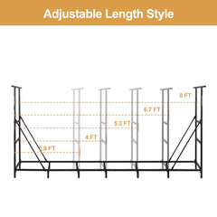 Vailge rack loaded with logs demonstrating heavy-duty capacity benefit