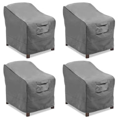 Vailge front view on armchair showing full coverage and weather protection