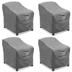 Vailge front view of covered armchair showing full protection and neat fit