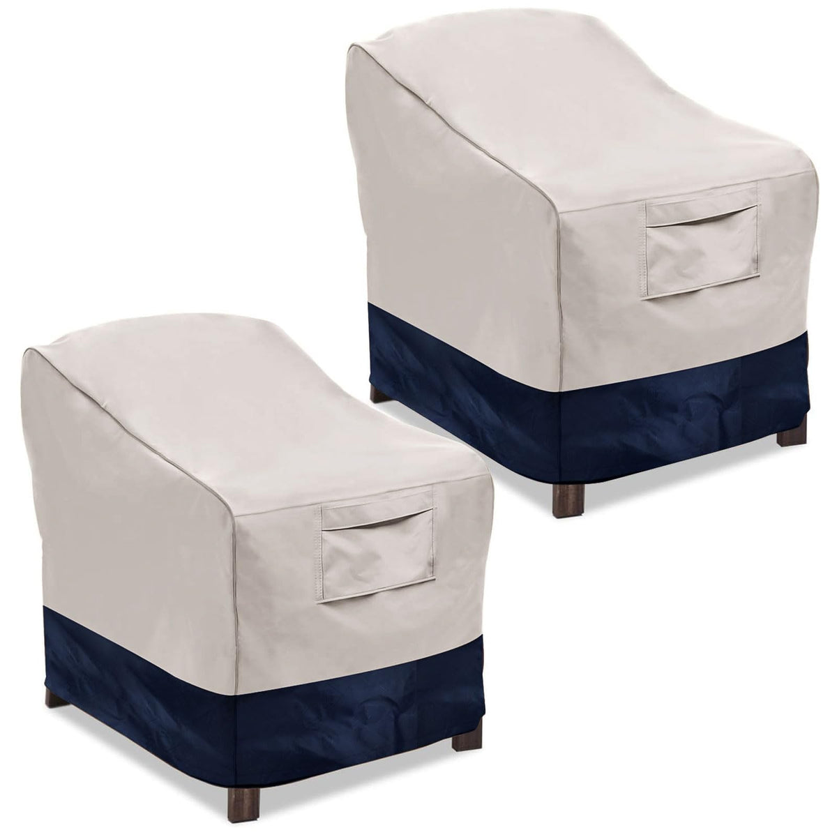 Vailge front view cover on chair showing clean protection and curb appeal