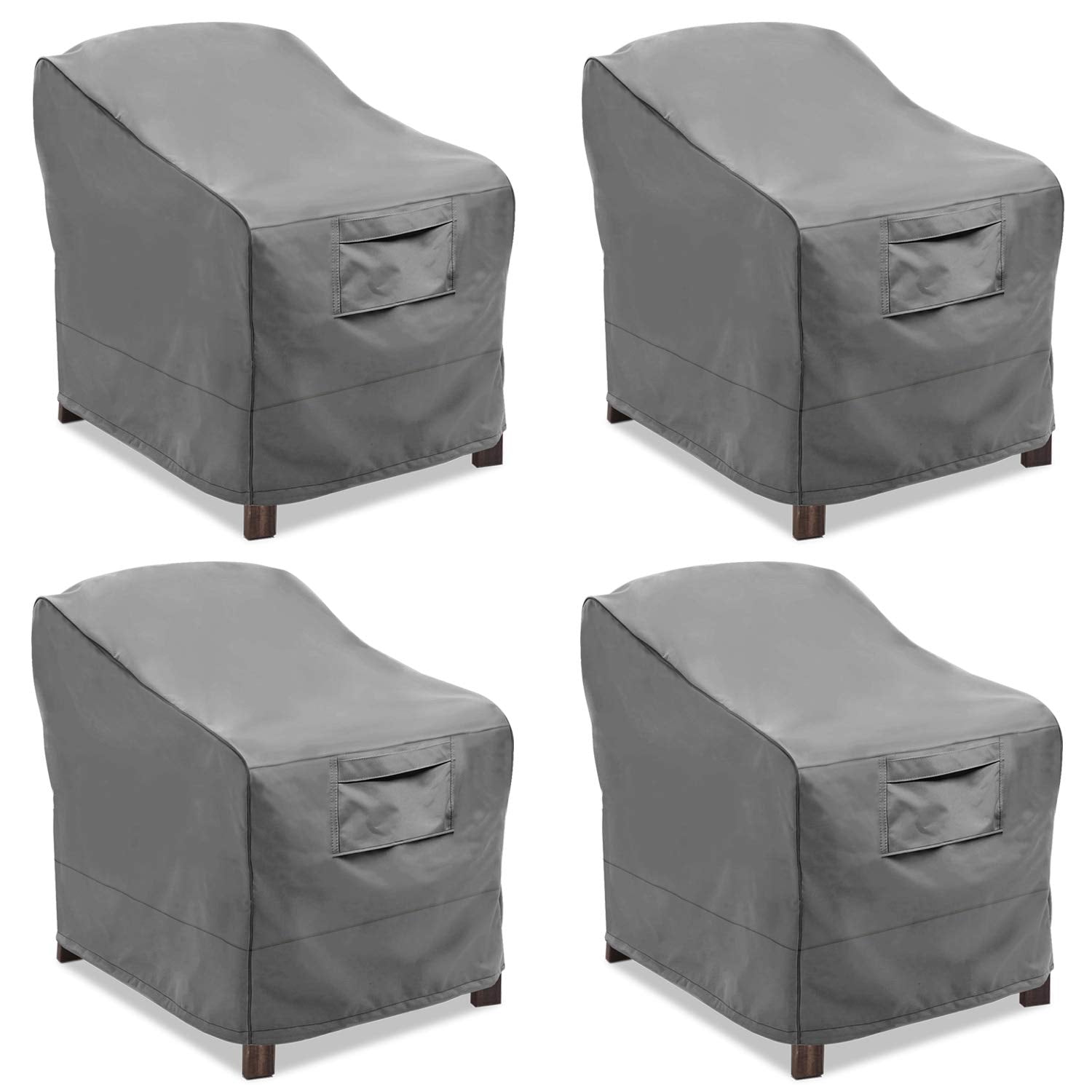 Vailge front view of covered patio chair showing full protection and fit