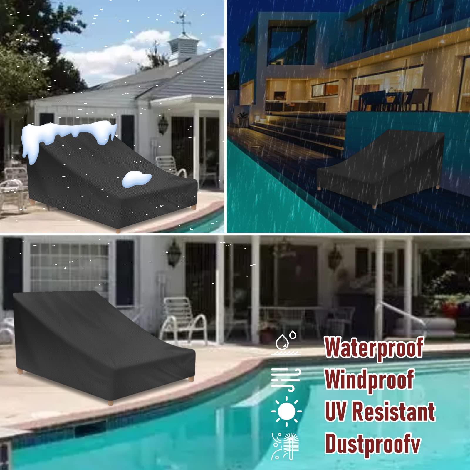 Vainlley water beading on cover surface, demonstrating waterproof performance