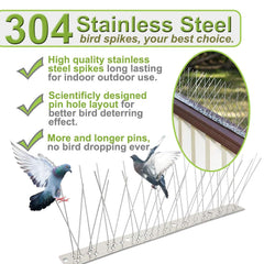 Valibe spikes installed on fence demonstrating effective bird prevention