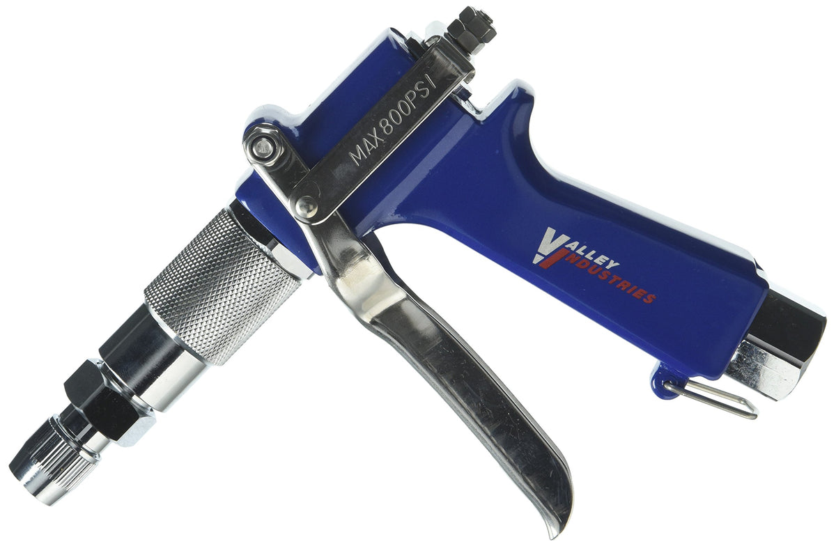 Valley Industries SG-PC-025 front view showing metal body and stainless steel grip for durable comfortable use