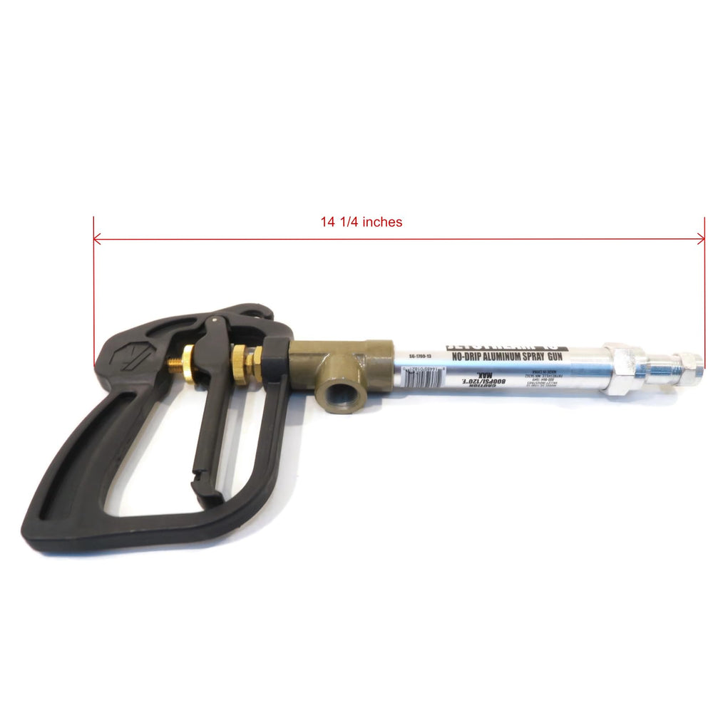 Valley Industries SuperJet close-up of trigger and pistol grip for comfortable control