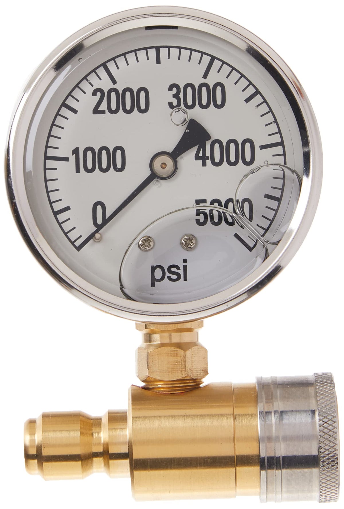 Valley Industries gauge front view clear dial for quick pressure checks