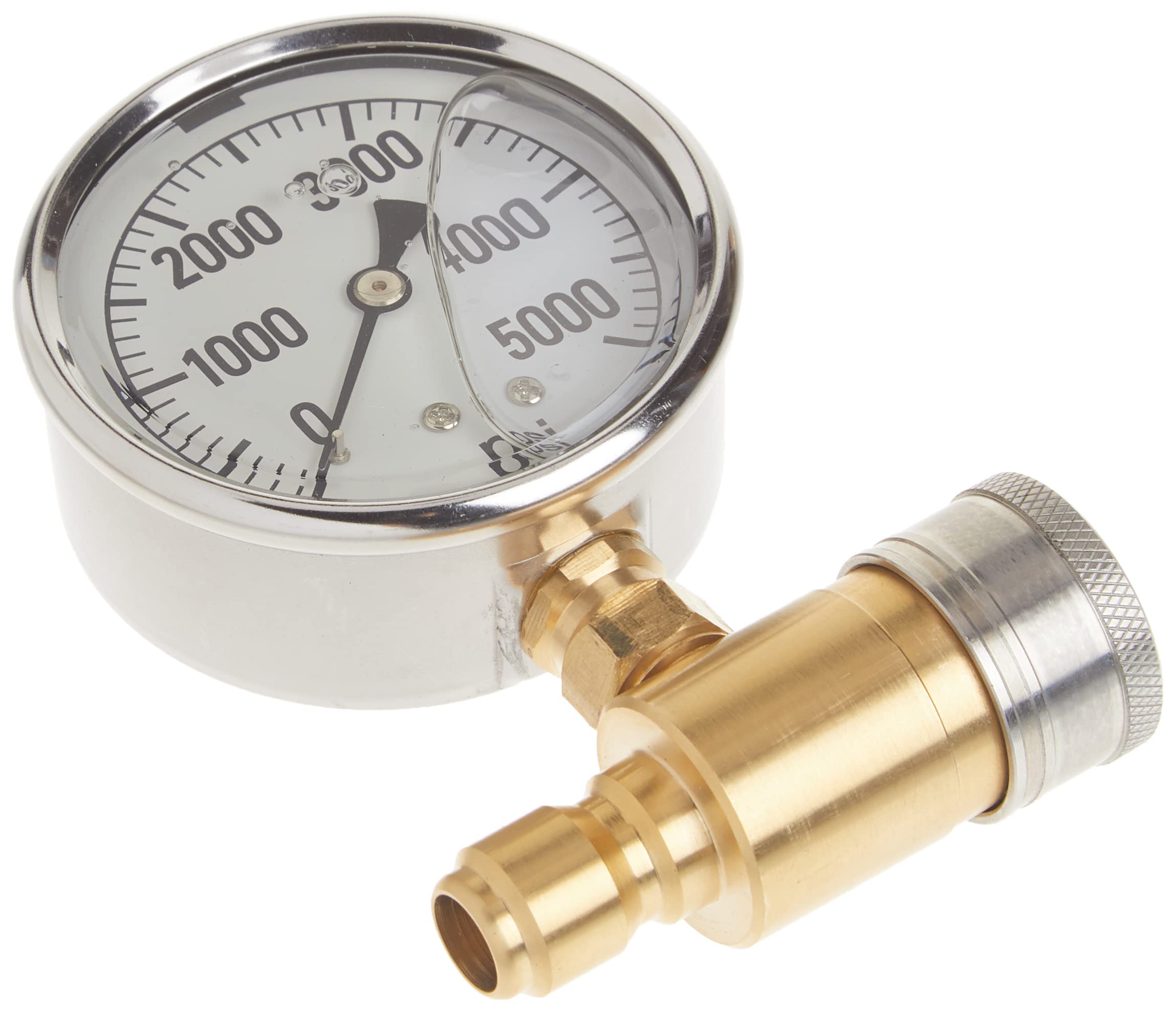 Valley Industries gauge mounted on pressure washer for instant diagnostics