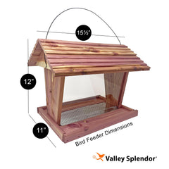 Valley Splendor feeder in garden attracting birds and enhancing outdoor decor