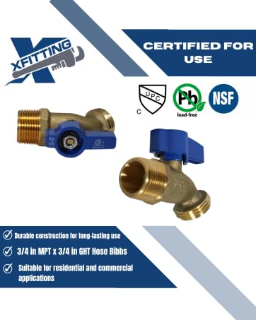 VALVE XFITTNG installed on outdoor spigot illustrating weather-ready use