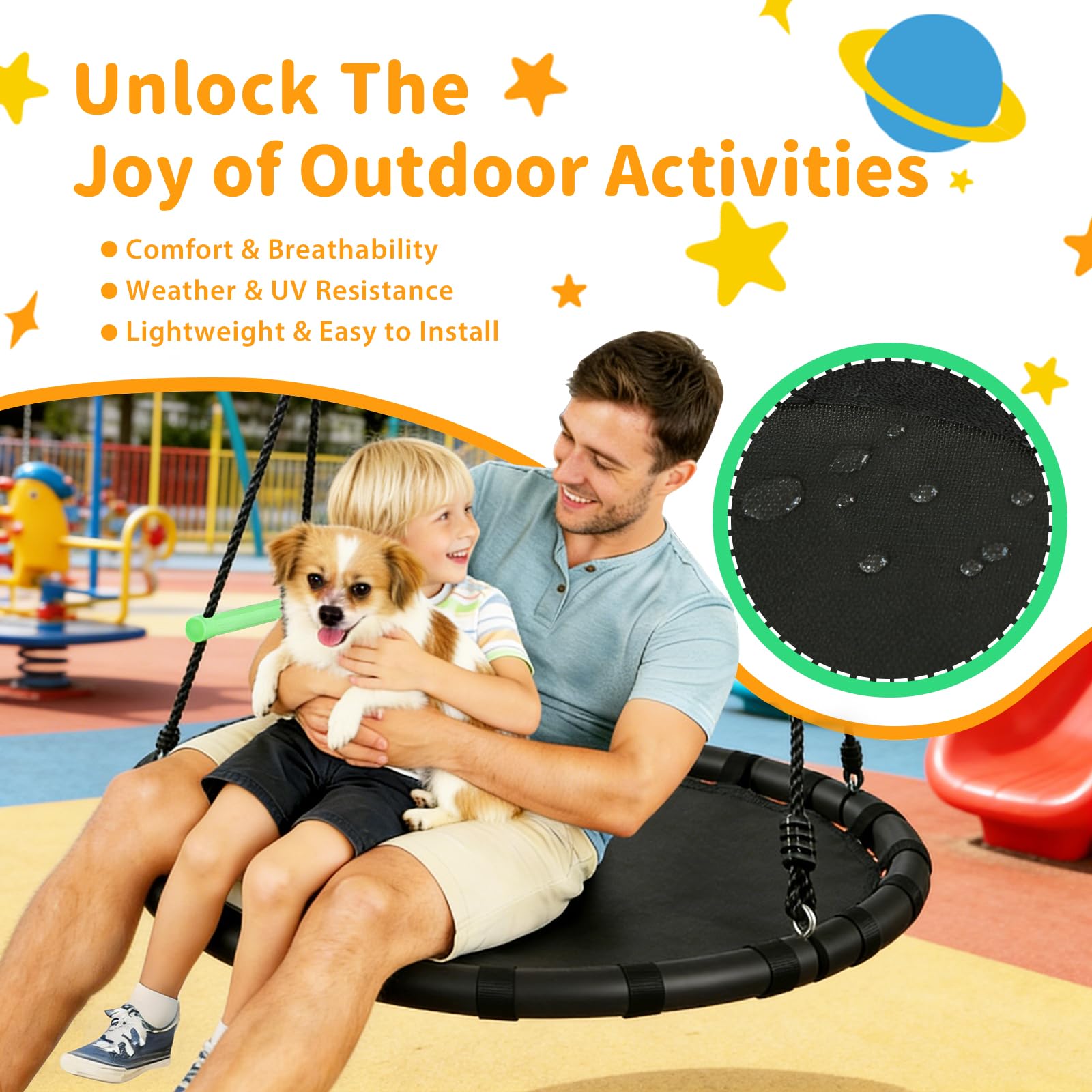 VAMFUTRE close-up of thick foam padded frame providing safe cushioned grip