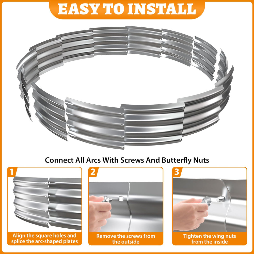 VAMFUTRE fire ring with a cooking grate showing versatile outdoor cooking use
