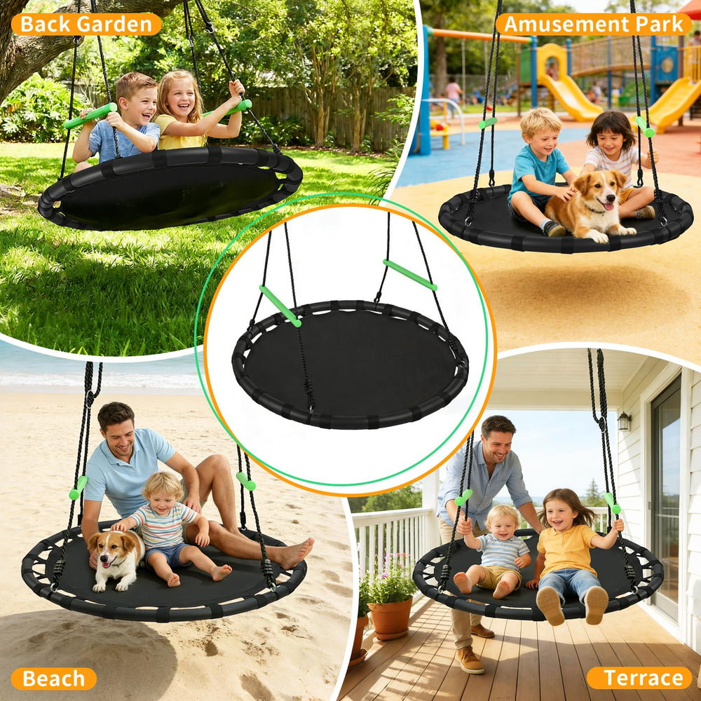 VAMFUTRE lifestyle backyard setup showing easy hanging and family enjoyment