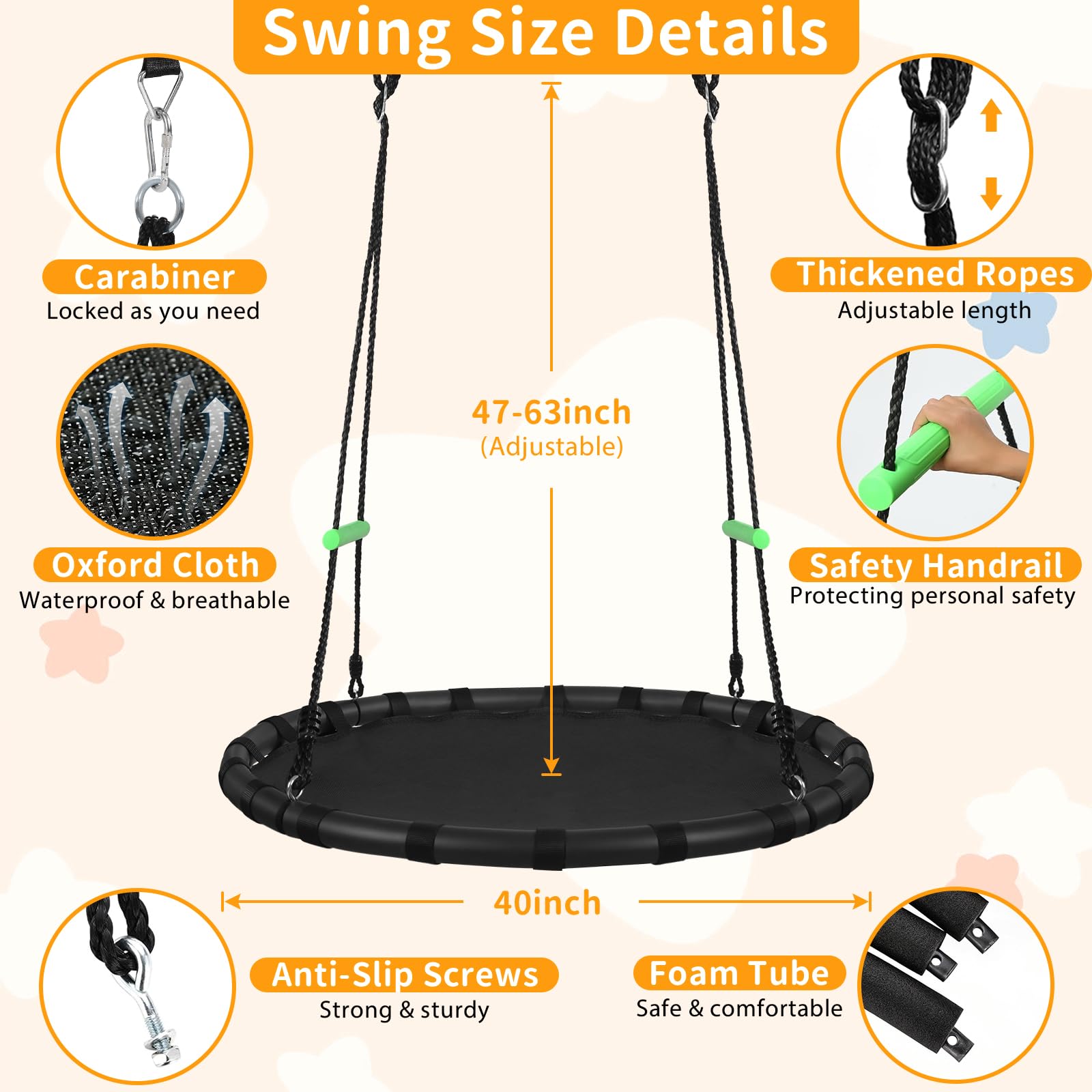 VAMFUTRE detailed shot of double-layer PP mat seat resisting water and wear