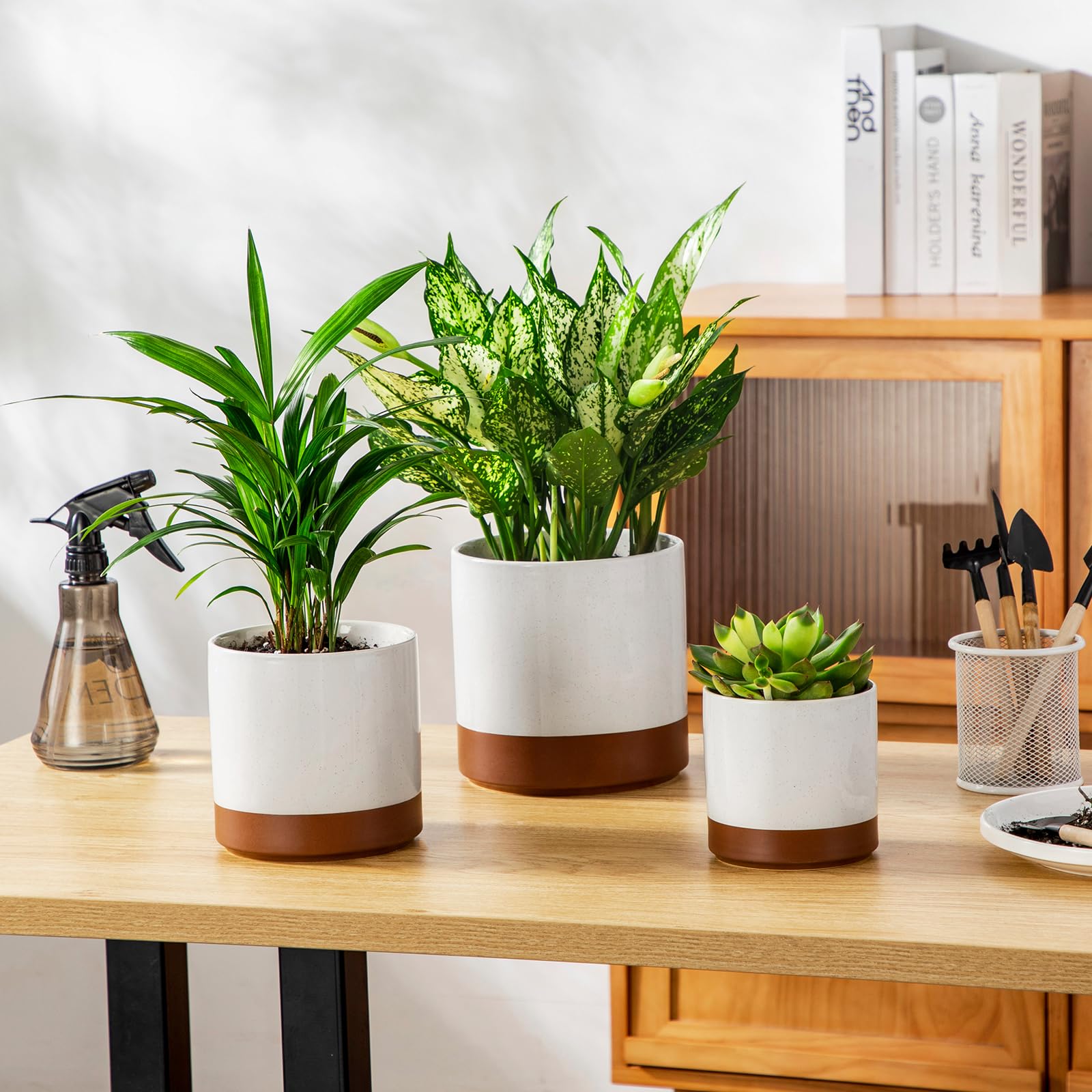 vancasso accessories mesh filter and silicone plug laid out benefit: tidy plant care