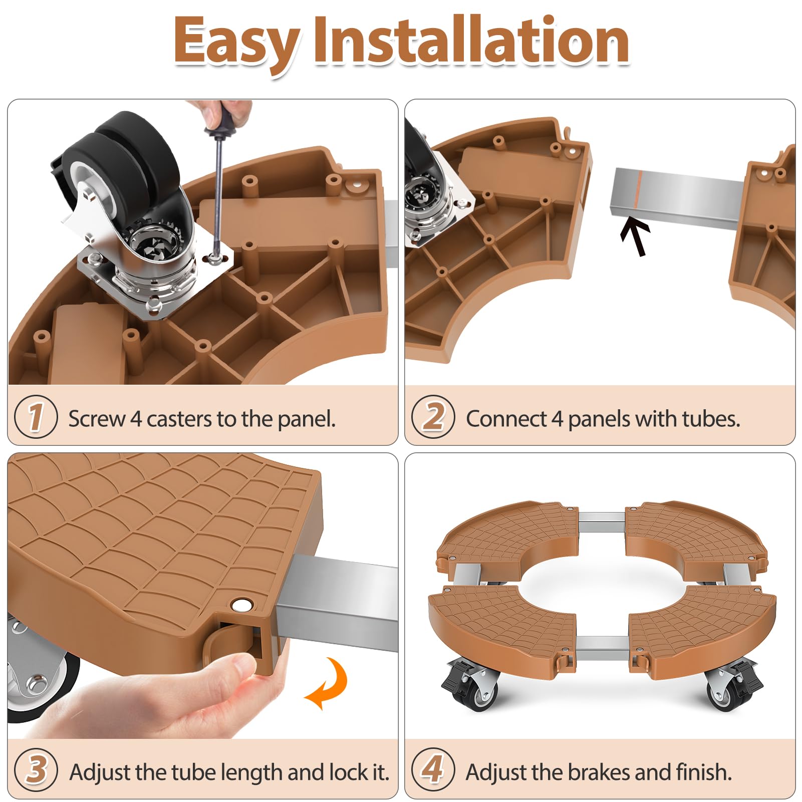 VANCASTLE assembly kit with screwdriver, level tool, and tape measure