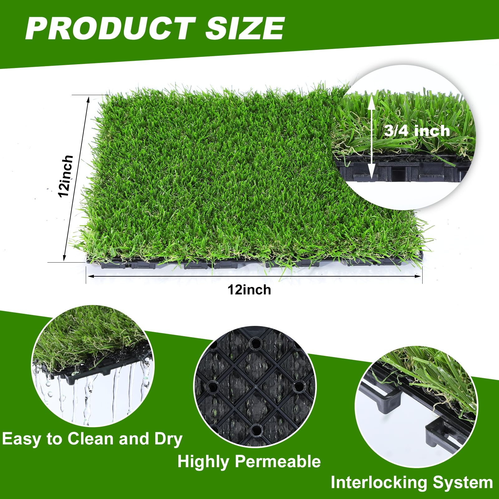 VANCASTLE close-up of grass fibers showing realistic texture and soft feel