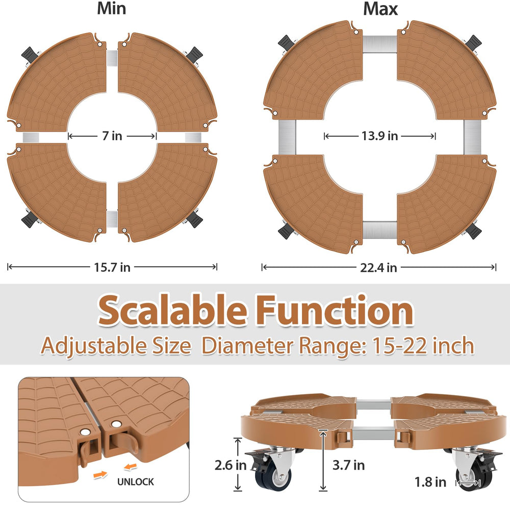 VANCASTLE close-up of ABS grid panel improving grip and stability