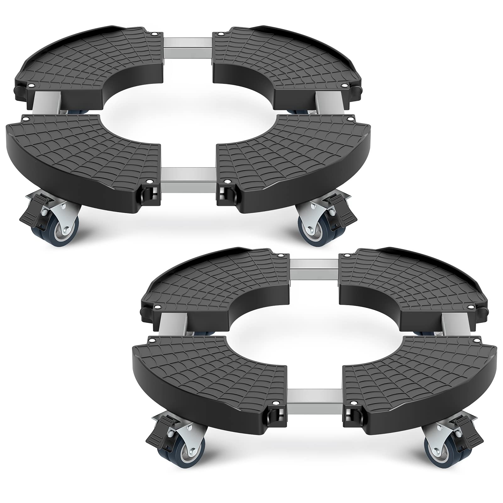 VANCASTLE front view assembled caddy showing stability and mobility